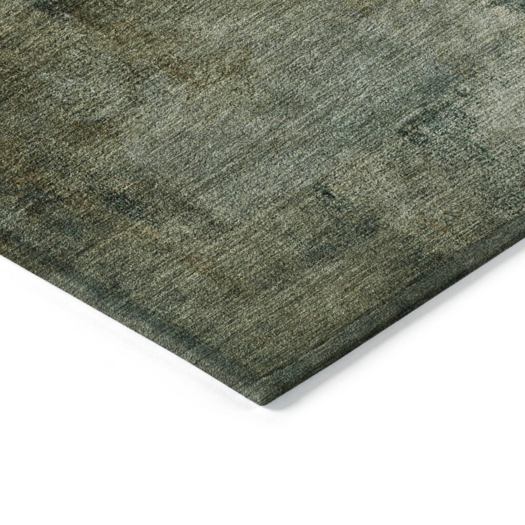 8' X 10' Brown Beige And Ivory Abstract Washable Indoor Outdoor Area Rug