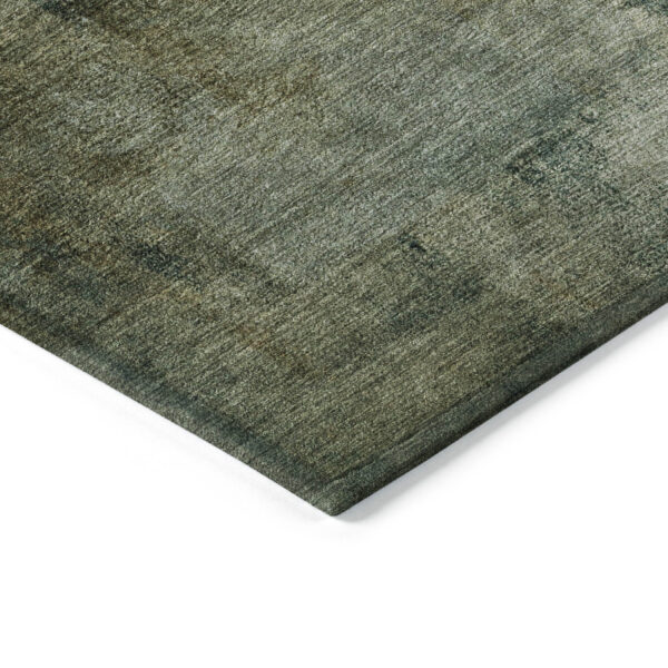 8' X 10' Brown Beige And Ivory Abstract Washable Indoor Outdoor Area Rug