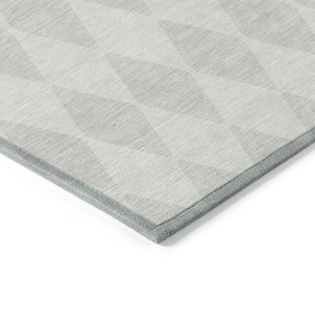 8' X 10' Ivory And Beige Geometric Washable Indoor Outdoor Area Rug