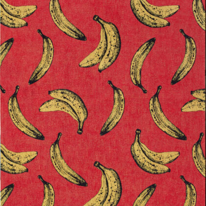 5' x 7' Red and Yellow Abstract Non Skid Area Rug