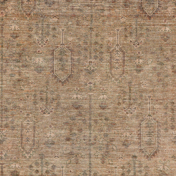 8' X 10' Terra Cotta And Copper Southwestern Washable Indoor Outdoor Area Rug