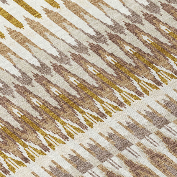 8' X 10' Brown Beige And Taupe Southwestern Washable Indoor Outdoor Area Rug