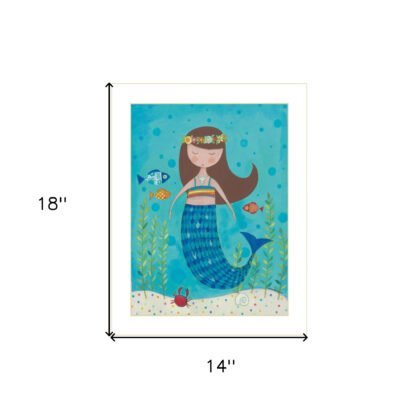 Under The Sea 6 White Framed Print Wall Art