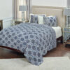 Indigo King 100% Cotton 300 Thread Count Machine Washable Down Alternative Comforter
