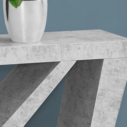 47" Gray Abstract Console Table