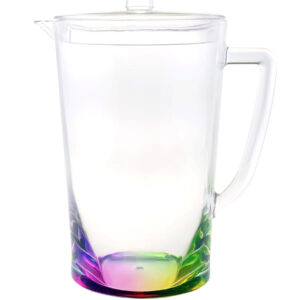 2.75 Quart Clear and Rainbow Acrylic Pitcher