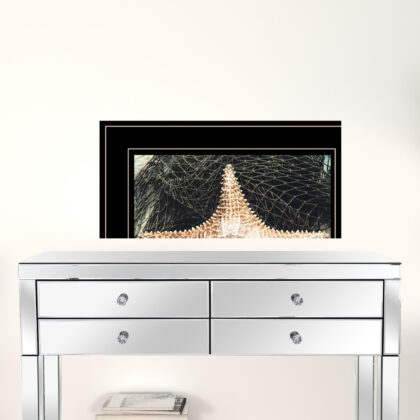 Set Of Two Ocean Net 2 Black Framed Print Wall Art