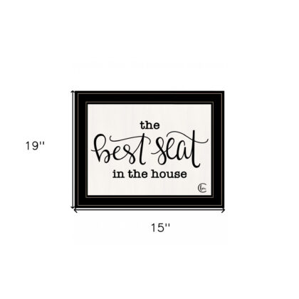 The Best Seat In The House 2 Black Framed Print Wall Art