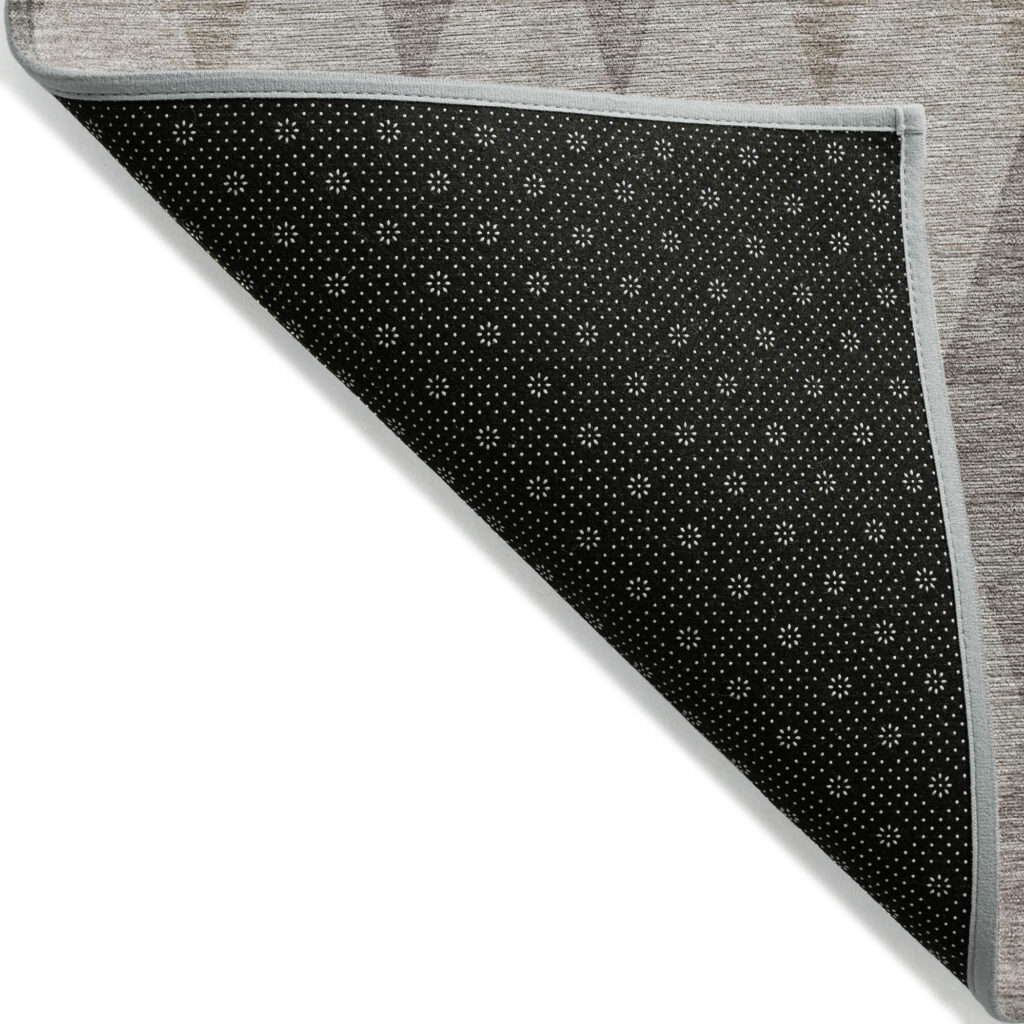 10' X 14' Beige Taupe and Brown Geometric Washable Non Skid Indoor Outdoor Area Rug