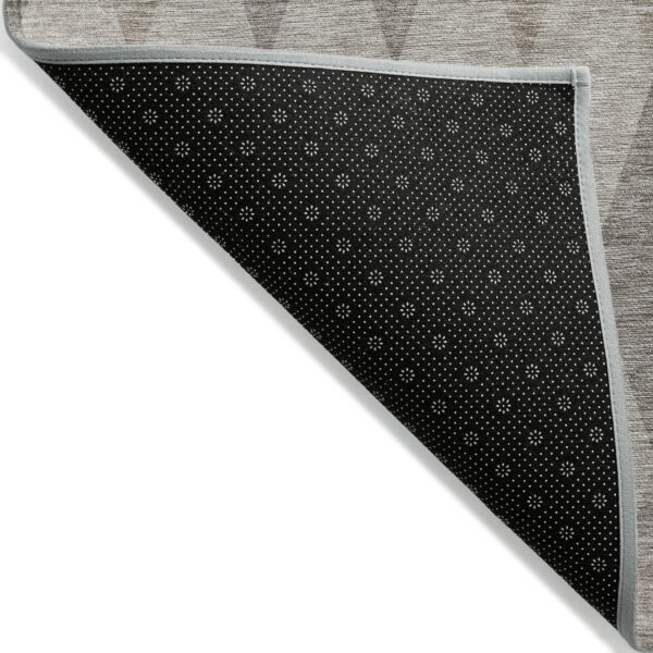10' X 14' Beige Taupe and Brown Geometric Washable Non Skid Indoor Outdoor Area Rug