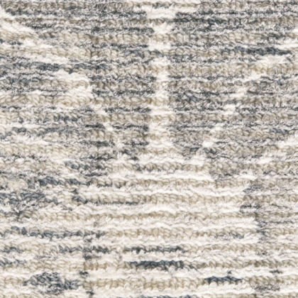 8' X 11' Ivory And Gray Abstract Hand Woven Area Rug