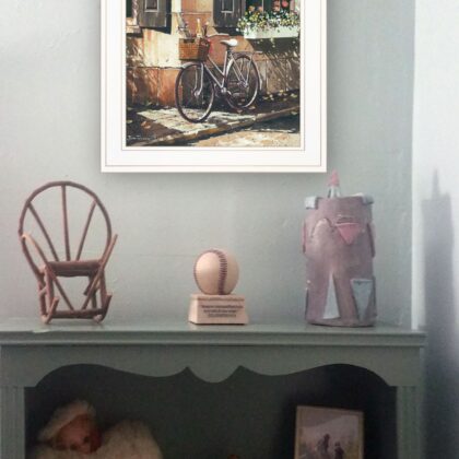Picnic Getaway 1 White Framed Print Wall Art