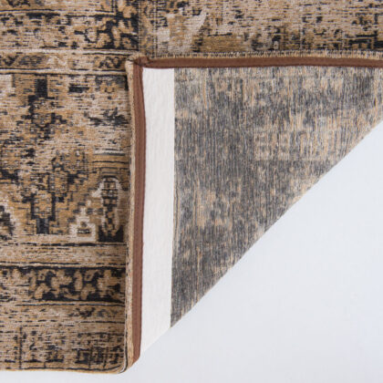 9' X 13' Brown Oriental Non Skid Area Rug