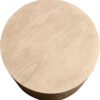 16" Natural Distressed Solid Wood Round End Table