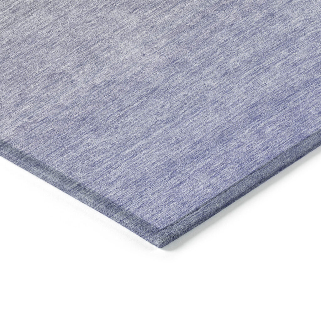 3' X 5' Beige Tan And Blue Ombre Washable Indoor Outdoor Area Rug