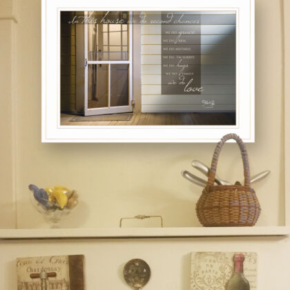 Second Chances 1 White Framed Print Wall Art
