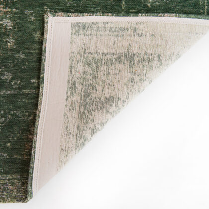 9' X 13' Gray and Green Medallion Non Skid Area Rug