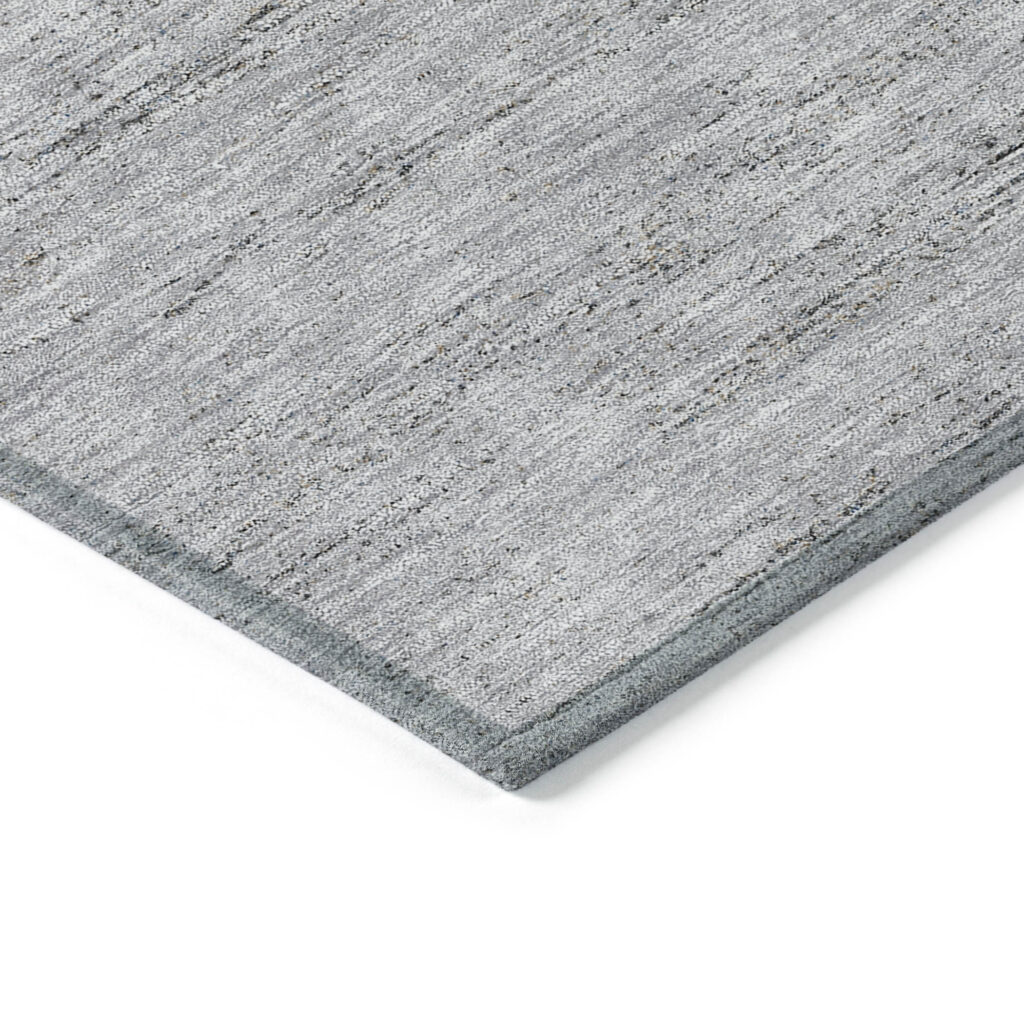 5' X 8' Taupe Beige And Blue Geometric Washable Indoor Outdoor Area Rug