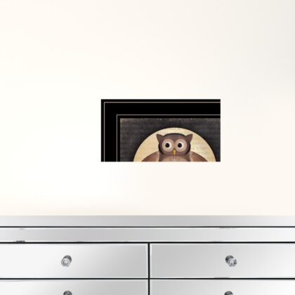 Set Of Two Owl Always Love And Need You 2 Black Framed Print Wall Art