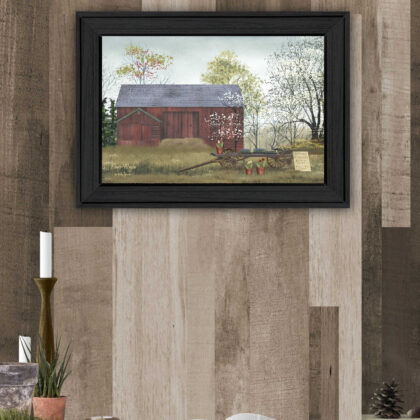 Flower Wagon 3 Black Framed Print Wall Art