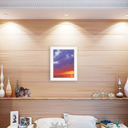 Certain Glow 2 White Framed Print Wall Art