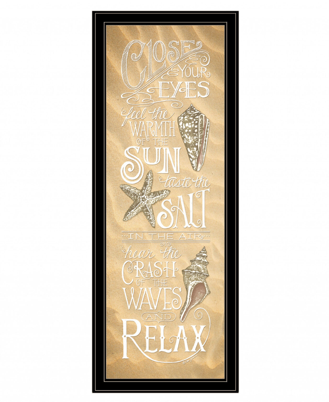 Close Your Eyes 3 Black Framed Print Wall Art