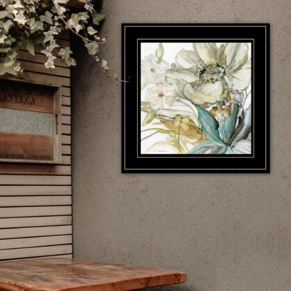 Sea Glass Garden II 3 Black Framed Print Wall Art