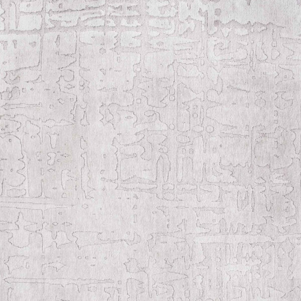 7' x 9' White Abstract Non Skid Area Rug