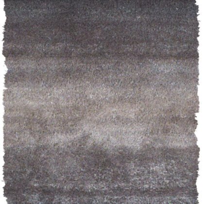 6' Charcoal Shag Hand Tufted Runner Rug