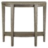 33" Deep Taupe End Table With Shelf