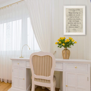 Book Quote Vi 1 White Framed Print Wall Art