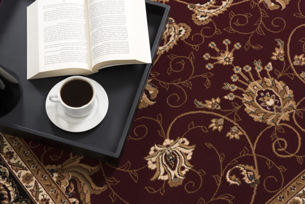 3’ x 15’ Red and Black Ornamental Runner Rug