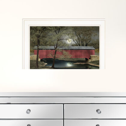 Warm Summers Eve 1 White Framed Print Wall Art