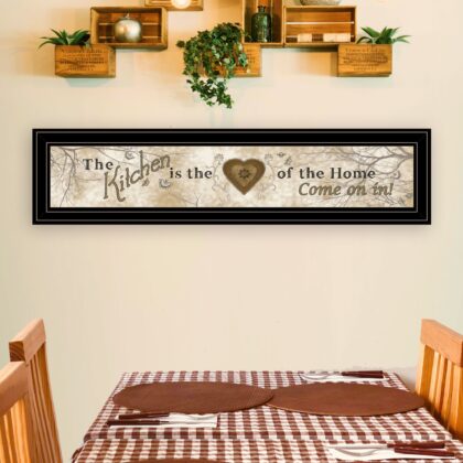 Love Of Nature Kitchen Or Heart Of Then Home 2 Black Framed Print Wall Art