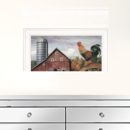 Good Morning Vermont 2 White Framed Print Wall Art