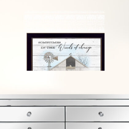 Winds Of Change 3 Black Framed Print Wall Art