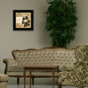 My Dog 3 Black Framed Print Wall Art