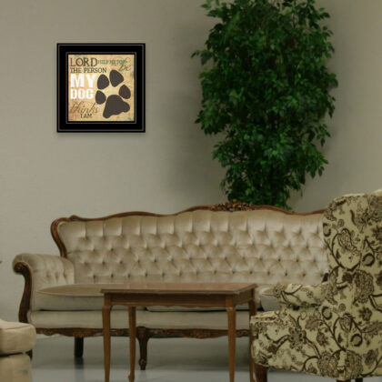 My Dog 3 Black Framed Print Wall Art
