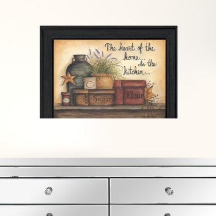 Heart Of The Home 7 Black Framed Print Wall Art