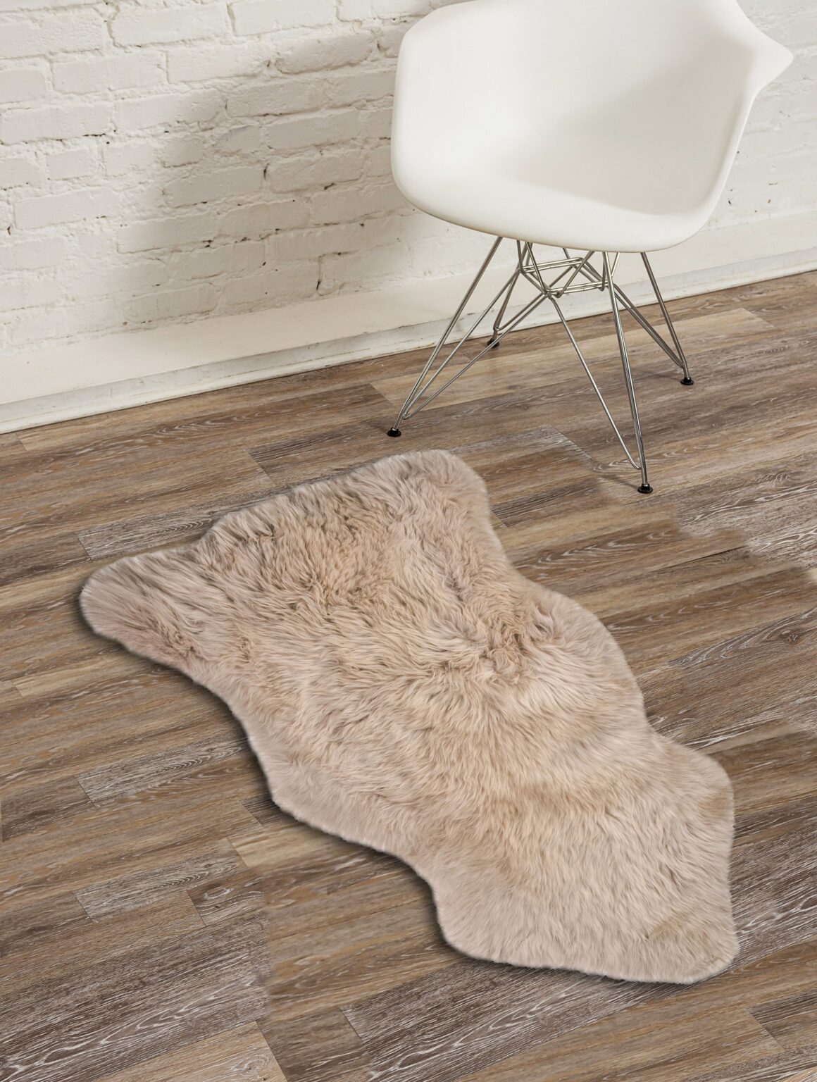 Taupe Animal Print Area Rug