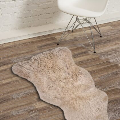 Taupe Animal Print Area Rug