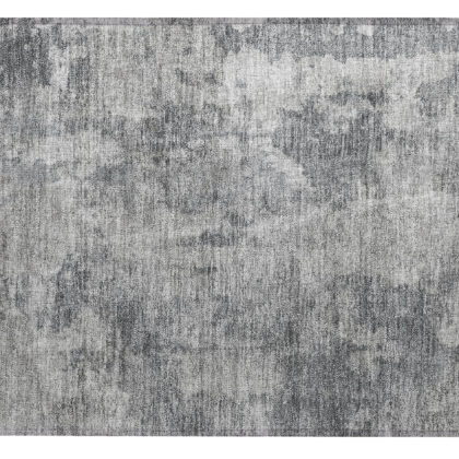 2' X 3' Gray Abstract Washable Non Skid Indoor Outdoor Area Rug