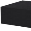 5" Black One Drawer Faux Wood Floating Nightstand