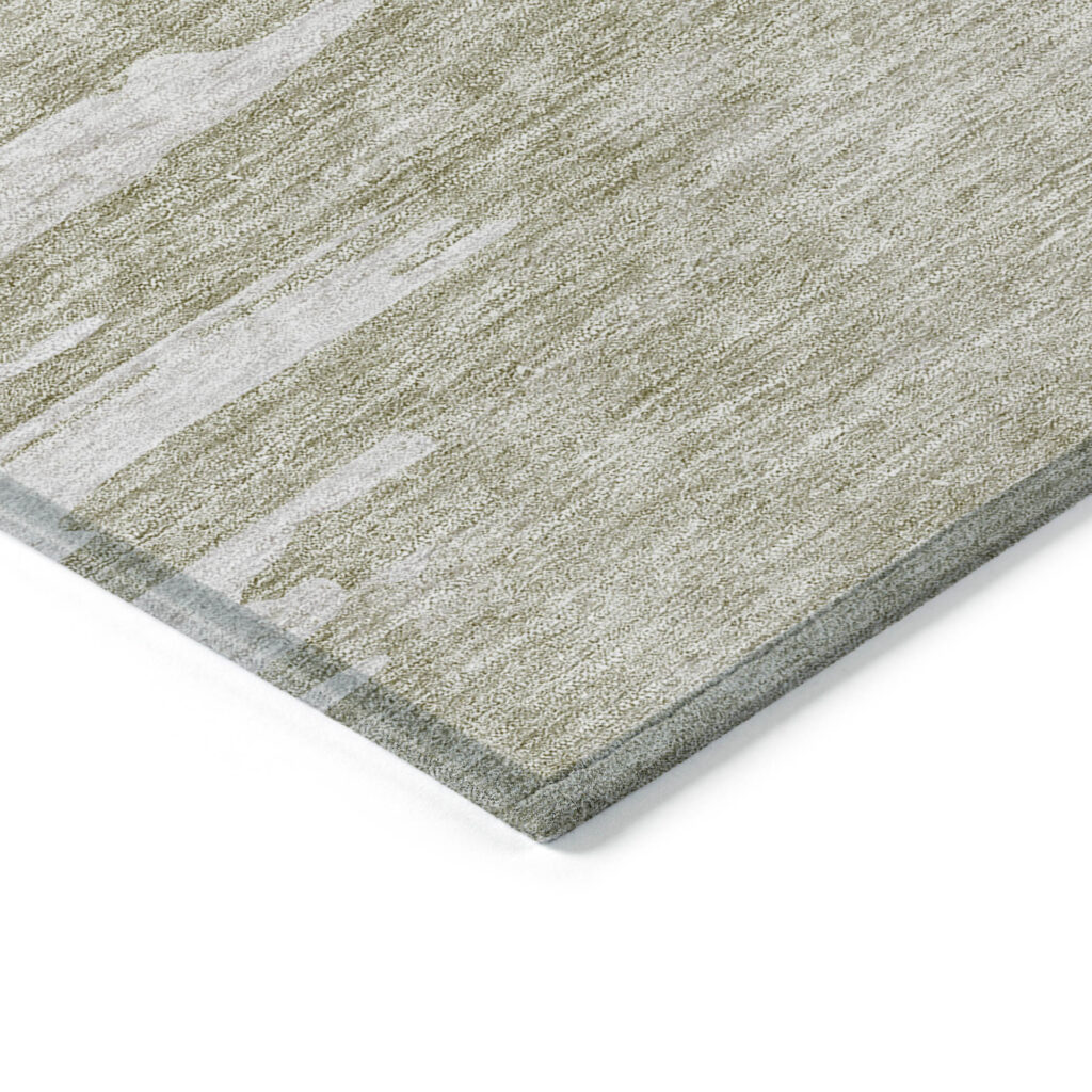 8' X 10' Taupe Beige And Tan Abstract Washable Indoor Outdoor Area Rug