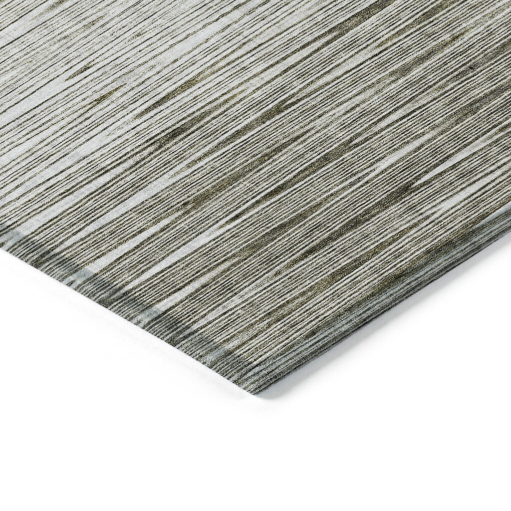 9' X 12' Taupe And Beige Abstract Washable Indoor Outdoor Area Rug