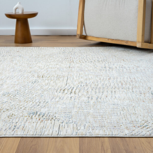 10' x 14' Ivory and Gray Abstract Area Rug