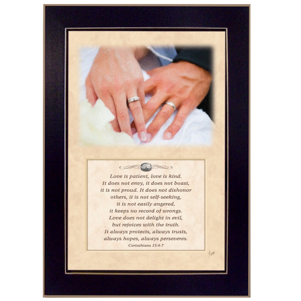 Love Is Kind Black Framed Print Wall Art