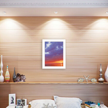 Certain Glow 1 White Framed Print Wall Art