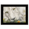 Dandy Lion 3 Black Framed Print Wall Art