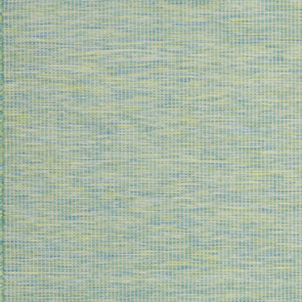 9' X 12' Blue and Green Indoor Outdoor Area Rug